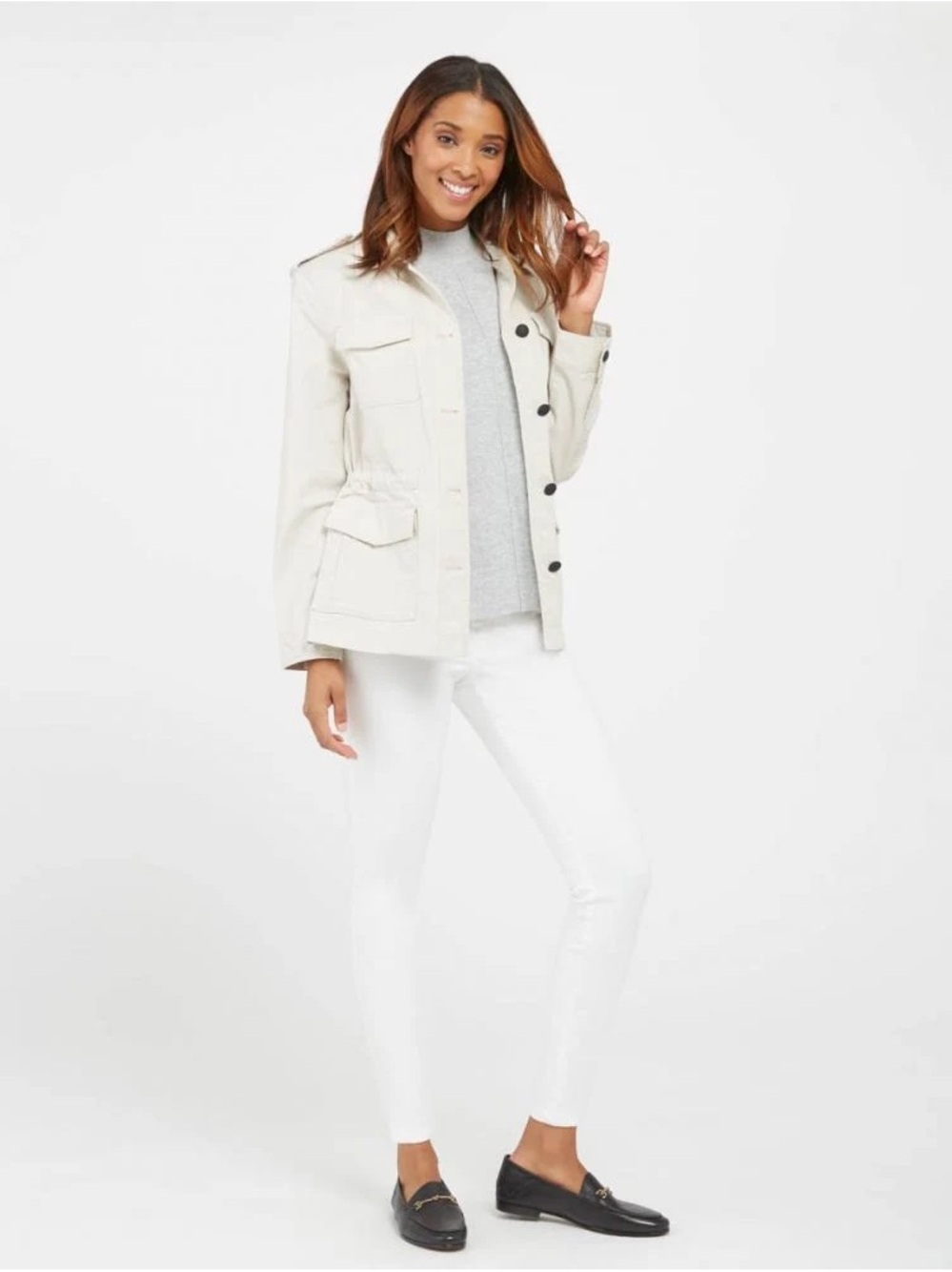 Spanx White Skinny Jean